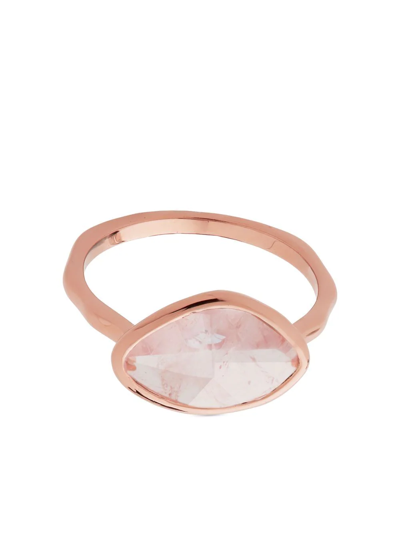 Monica Vinader 18ct Rose Gold Plated Vermeil Silver Rose Quartz Petal Ring