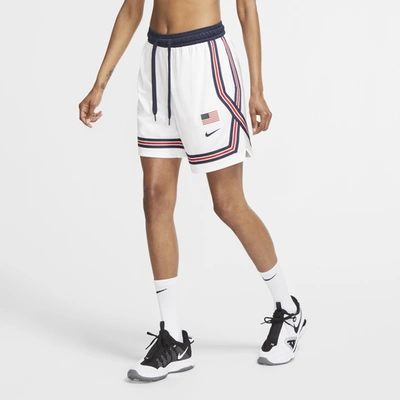 Nike Usa Women's Basketball Shorts In White/sport Red | ModeSens