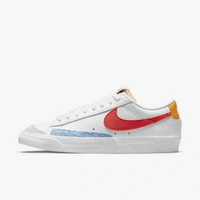 Nike Blazer Low '77 Vntg Sneakers In White/multi