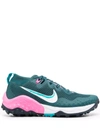 Nike Wildhorse 7 Women's Trail Running Shoes In Dark Teal Green,armory Navy,pink Glow,ghost