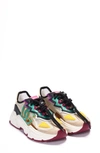 Dolce & Gabbana Mixed-materials Daymaster Sneakers In Beige,black,yellow,green