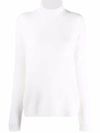 Valentino Cashmere Roll-neck Jumper In Ivory