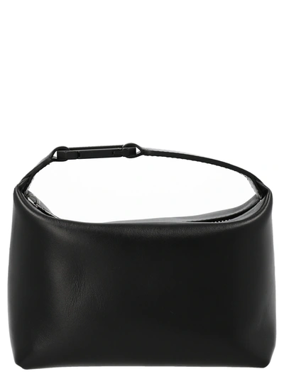 Eéra Moonbag Leather Top Handle Bag In Black