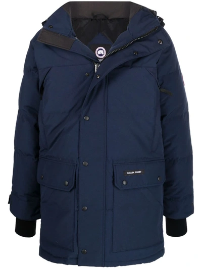 Canada Goose Emory Feather-down Padded Parka In Blue