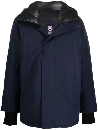 Canada Goose Sanford 625 Fill Power Down Hooded Parka In Black