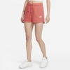 Nike Sportswear Essential Women's French Terry Shorts In Magic Ember,heather,white