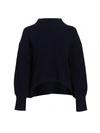 A.l.c Helena Drop-shoulder Mockneck Sweater In Marino