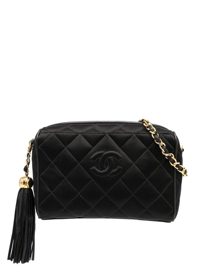 Pre-owned Chanel 1995 Diamond-quilted Camera Bag In 黑色