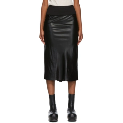 Rick Owens Gonna Knee Bias Skirt Black