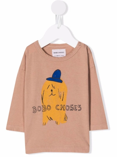Bobo Choses Babies' Organic Cotton Graphic T-shirt In Pink
