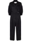 Ba&sh Ba & Sh Aida Crossover Jumpsuit In Black