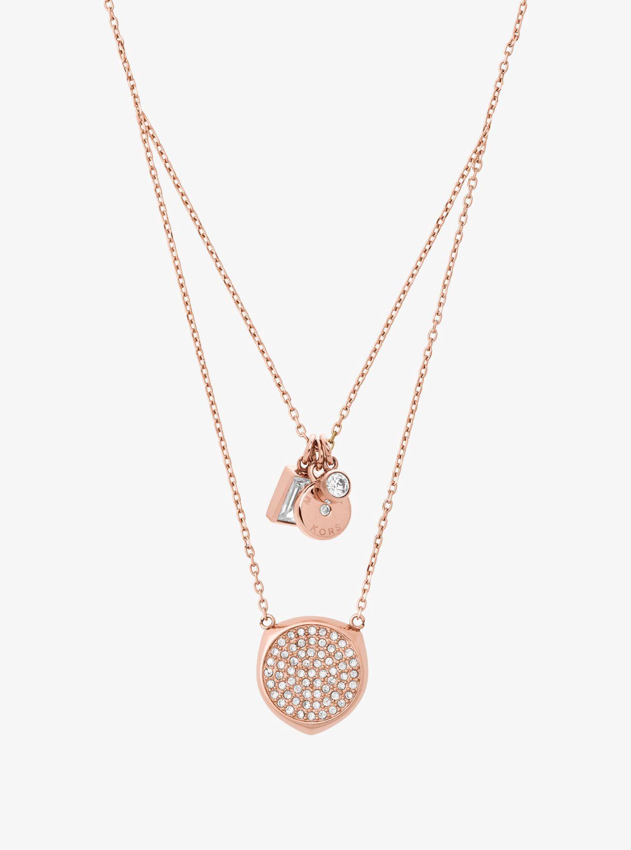 Rose Gold-tone Pendant Necklace | ModeSens