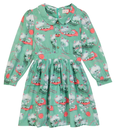 Morley Kids' Ondine Printed Dress In Green