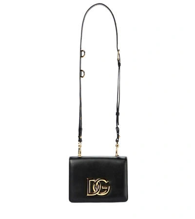 Dolce & Gabbana Shoulder Bag In Black Leather