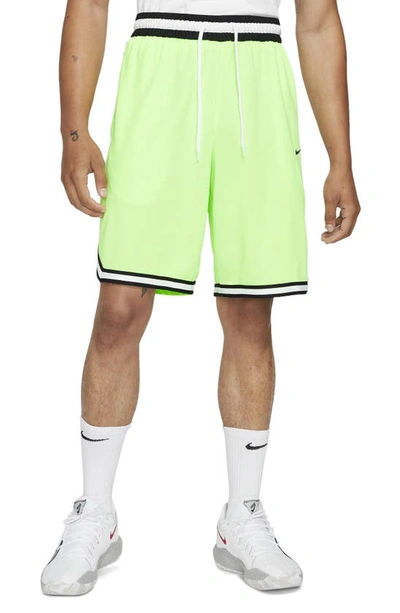 Nike Dri-fit Dna 3.0 Men's Basketball Shorts In Lime Glow/ Black