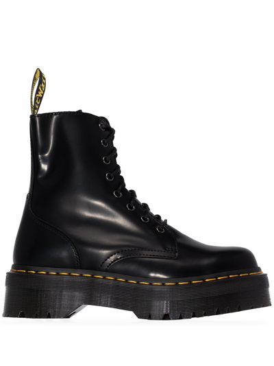 Dr. Martens Jadon Boot Alternative Leather Platforms Boots In Black