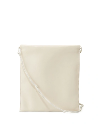 The Row Medicine Large Pouch Bag In Puffy Napa In Ivory