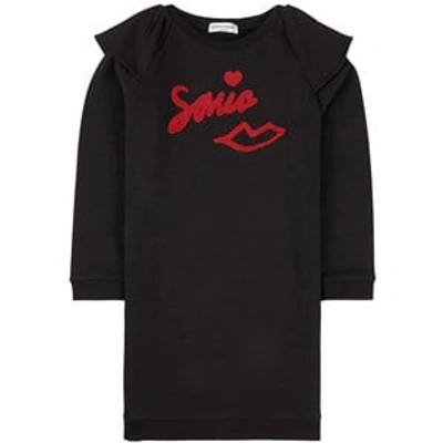 Sonia Rykiel Kids' Love Sweat Dress Black