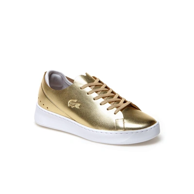 Lacoste Women's Eyyla Leather Sneakers - Gold