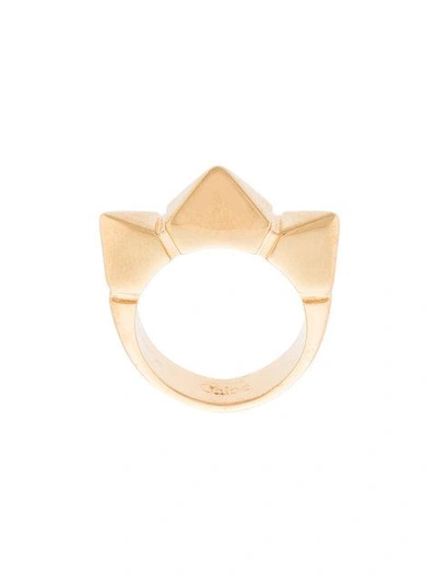 Chloé Spiked Ring - Metallic