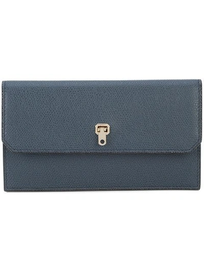 Valextra Buckle Clasp Continental Wallet