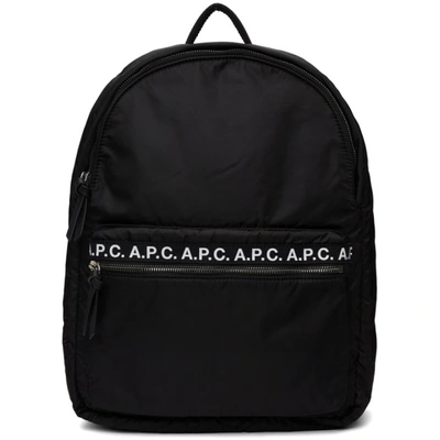 Apc Black Repeat Backpack In Lzz Black