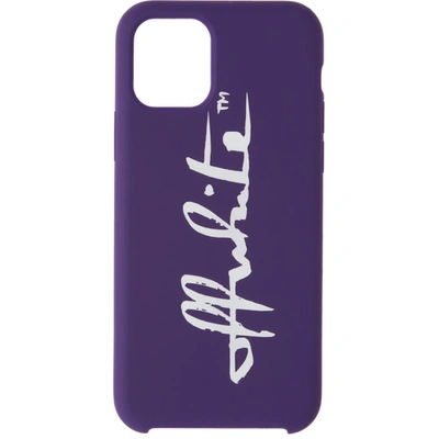 Off-white Purple Logo Iphone 11 Pro Case In Violet | ModeSens