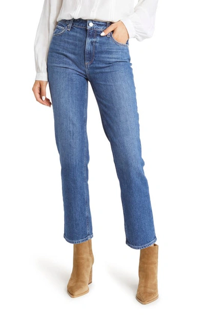 Paige Sarah High Waist Ankle Straight Leg Jeans In Blue