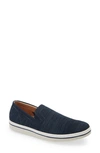 Johnston & Murphy Men's Trenton Knit Slip-on Shoes Men's Shoes In Navy Knit