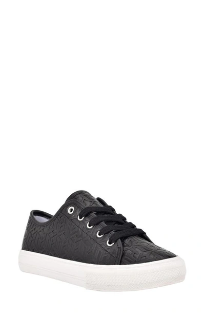 Tommy Hilfiger Women's Merain Lace-up Sneakers Women's Shoes In Black Embossed Th Print