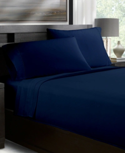 Ella Jayne 1200 Thread Count 100% Cotton Sateen 4-pc. Sheet Set, California King In Navy