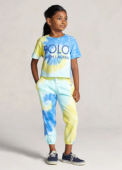 Polo Ralph Lauren Kids' Toddler Girls Tie-dye Cotton French Terry Jogger Pant In Tie Dye Swirl