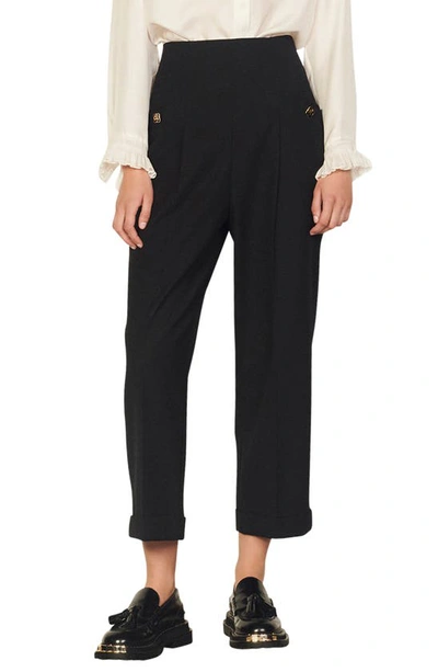 Sandro Gary Trousers In Black