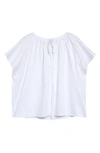 Totême Drape Cover-up Tunic In Off-white