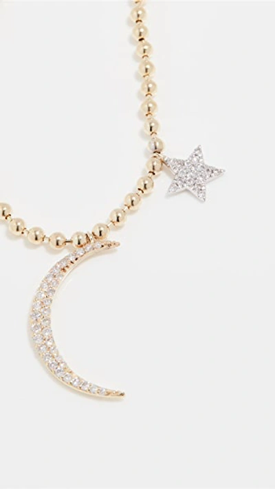 Meira T Moon Necklace In Gold