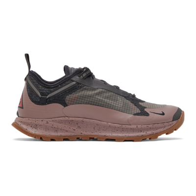 Nike Black & Purple Acg Air Nasu 2 Sneakers In Smokey Mauve / Black-university Red