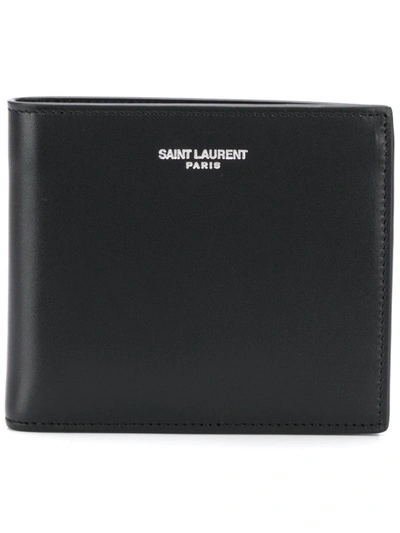 Saint Laurent East/west Bifold Wallet In Black