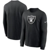 Nike Men's Primary Logo (nfl Las Vegas Raiders) Menâs Long-sleeve T-shirt In Black