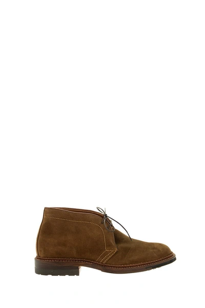 Alden Shoe Company Alden Chukka - Suede Ankle Boot In Tobacco