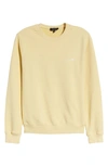 Apc Logo Crewneck Sweatshirt In Light Yellow