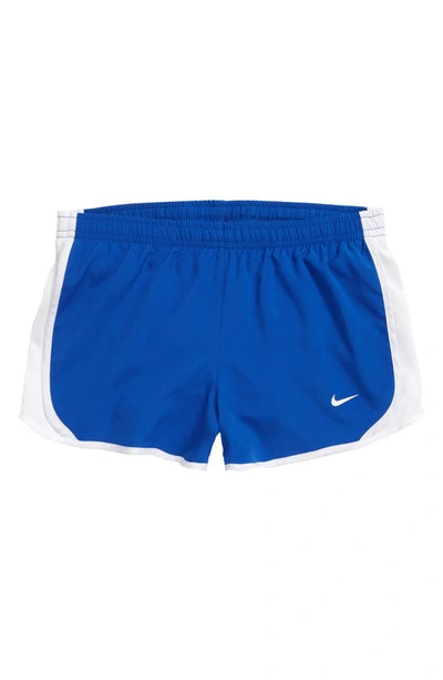 Nike Kids' Dri-fit Tempo Shorts In Game Royal/ White/ White