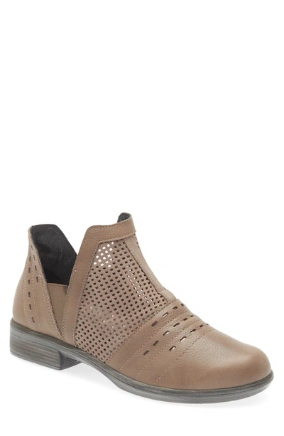 Naot Rivotra Bootie In Stone Nubuck Leather