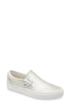 Vans Classic Slip-on Sneaker In Silver/blanc De Blanc