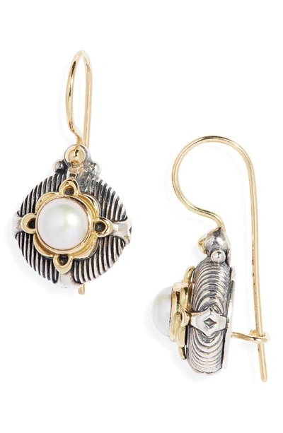 Konstantino Delos 2.0 Freshwater Pearl Drop Earrings In Sterling Silver