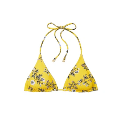 Tory Burch Floral Triangle Bikini Top In Lyonnaise Floral