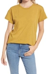 Madewell Whisper Cotton Crewneck T-shirt In Bronzed Lichen