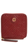 Tory Burch T Monogram Leather Bi-fold Wallet In Juneberry