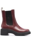 Camper Milah Mid-heel Boots In Red