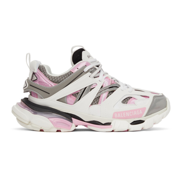 Balenciaga Worn Out Track Sneaker White And Pink In 9041 White/pink/grey |  ModeSens