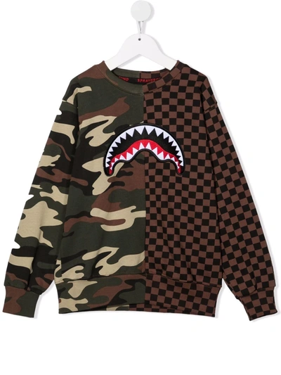 Sprayground Kid Kids' Jungle Sweatshirt In Brown